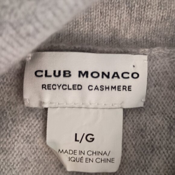 Club Monoco Cashmere Sweater Gray Women’s Size L – Large - Picture 4 of 14